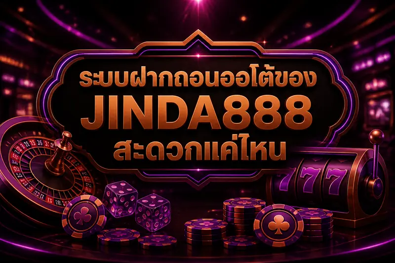 ระบบฝากถอนออโต้ของ JINDA888 สะดวกแค่ไหน