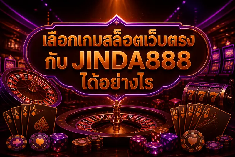 เลือกเกมสล็อตเว็บตรงกับ JINDA888 ได้อย่างไร